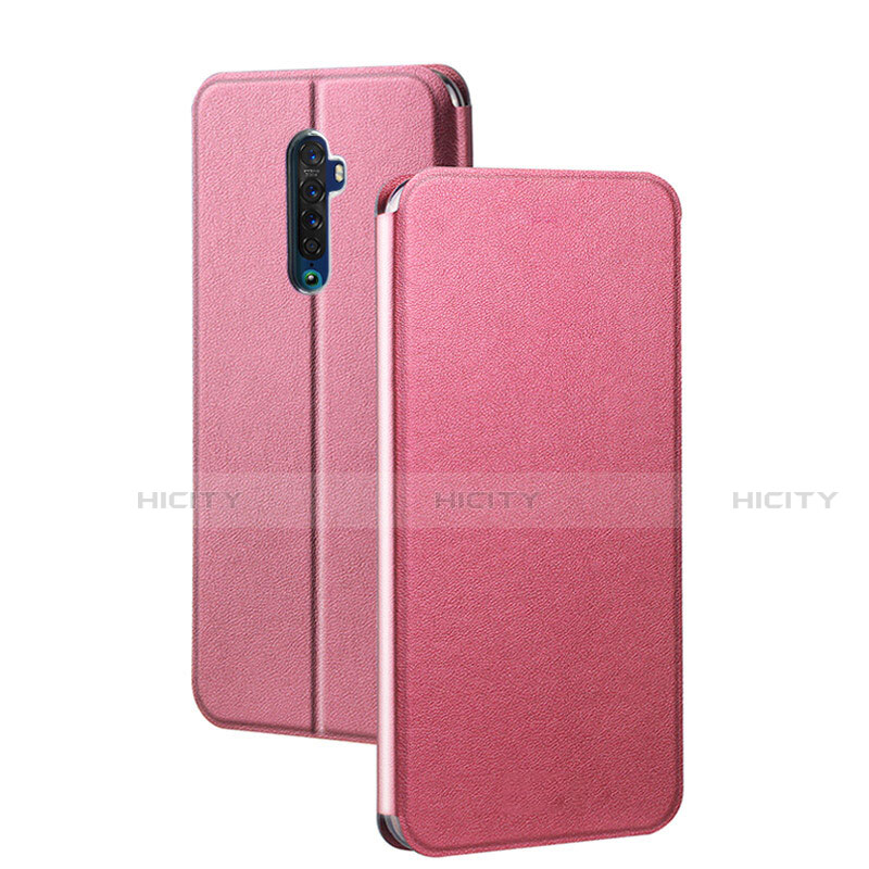 Handytasche Stand Schutzhülle Leder Hülle L03 für Oppo Reno2 Rosa