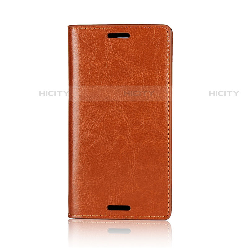 Handytasche Stand Schutzhülle Leder Hülle L03 für Sony Xperia XZ1 Compact Orange