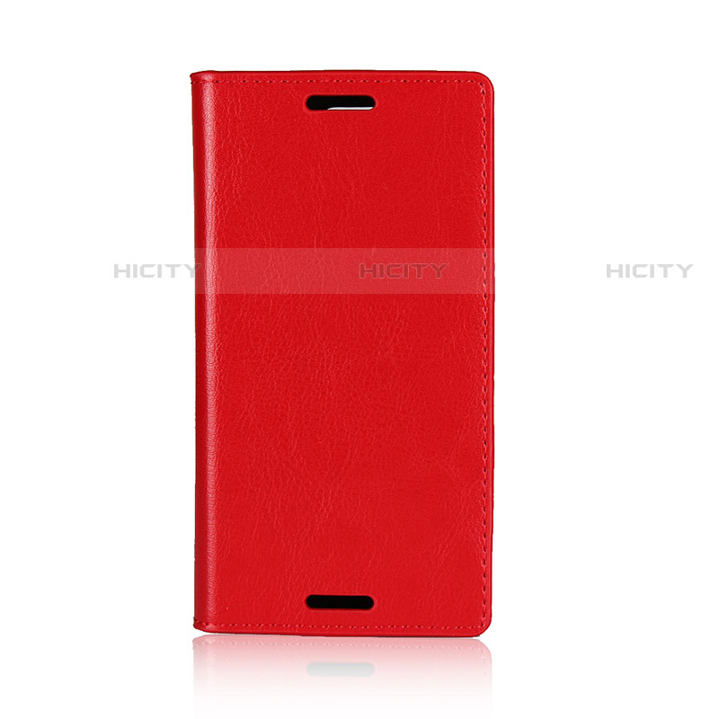 Handytasche Stand Schutzhülle Leder Hülle L03 für Sony Xperia XZ1 Compact Rot