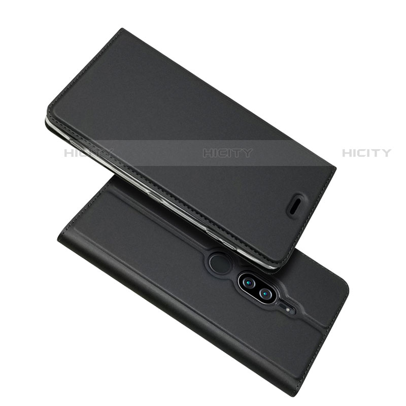 Handytasche Stand Schutzhülle Leder Hülle L03 für Sony Xperia XZ2 Premium