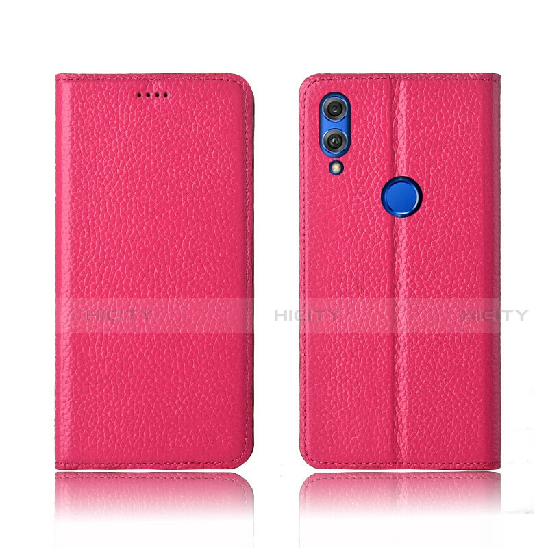 Handytasche Stand Schutzhülle Leder Hülle L04 für Huawei Honor 8X Rot Plus