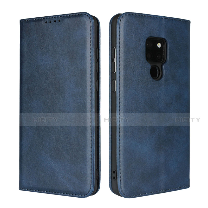 Handytasche Stand Schutzhülle Leder Hülle L04 für Huawei Mate 20 Blau