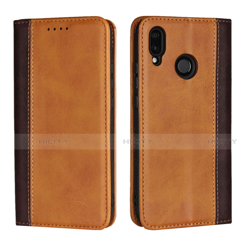 Handytasche Stand Schutzhülle Leder Hülle L04 für Huawei Nova 3e Orange Plus