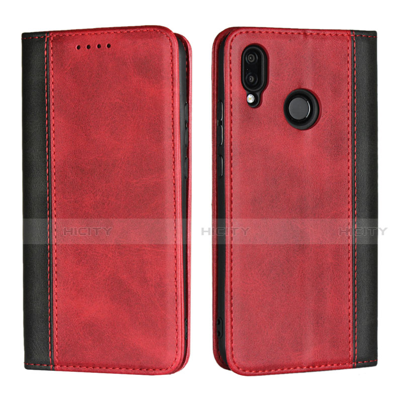 Handytasche Stand Schutzhülle Leder Hülle L04 für Huawei Nova 3e Rot