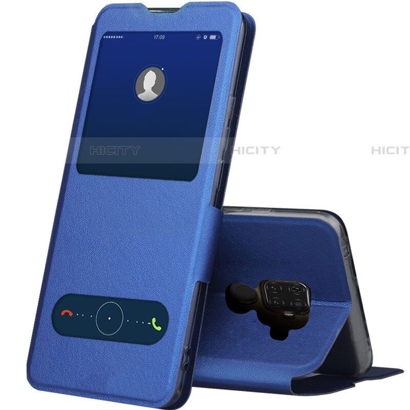 Handytasche Stand Schutzhülle Leder Hülle L04 für Huawei Nova 5z Blau