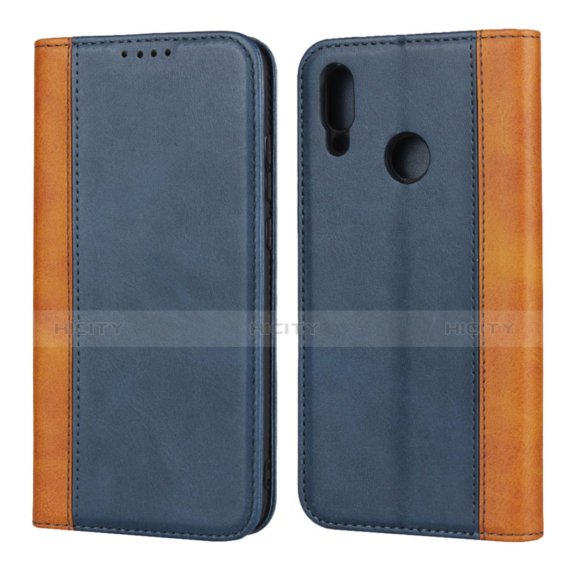 Handytasche Stand Schutzhülle Leder Hülle L04 für Huawei P Smart (2019) Blau