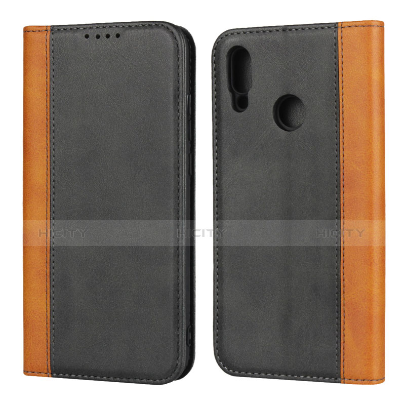 Handytasche Stand Schutzhülle Leder Hülle L04 für Huawei P Smart (2019) Schwarz