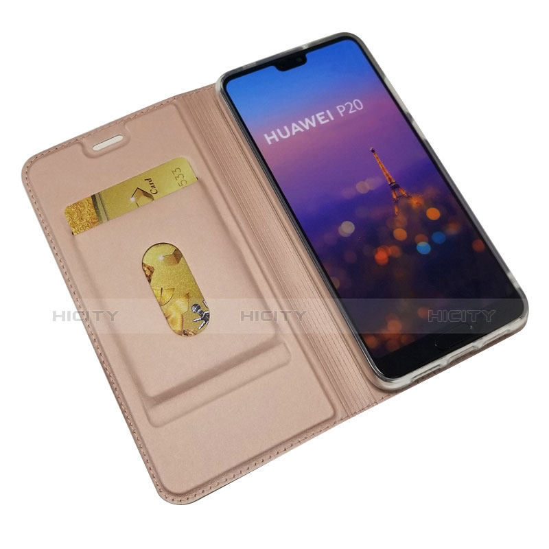 Handytasche Stand Schutzhülle Leder Hülle L04 für Huawei P20