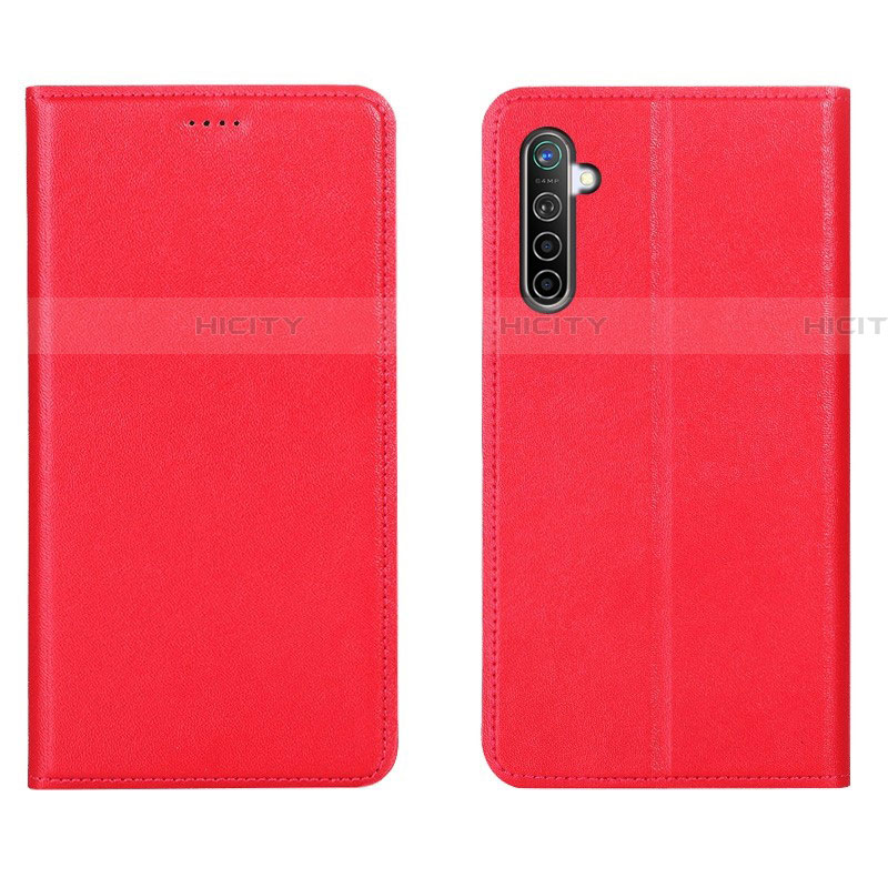 Handytasche Stand Schutzhülle Leder Hülle L04 für Realme X2 Rot