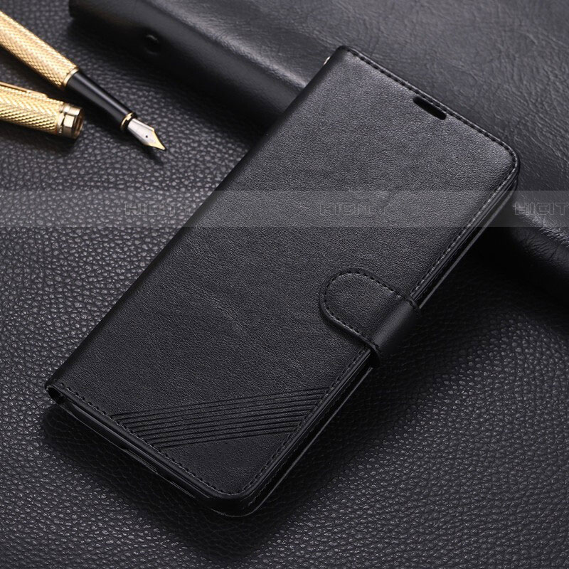 Handytasche Stand Schutzhülle Leder Hülle L04 für Xiaomi Redmi 8 Schwarz