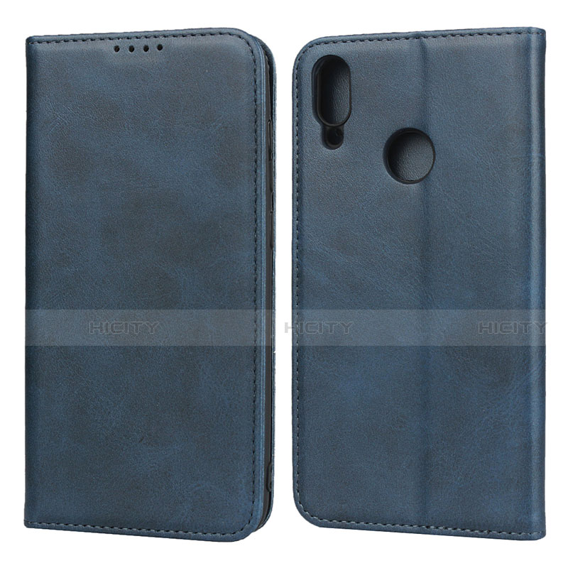 Handytasche Stand Schutzhülle Leder Hülle L05 für Huawei Enjoy 9 Blau