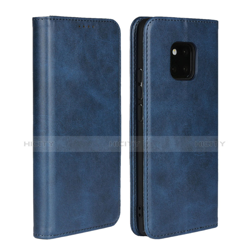 Handytasche Stand Schutzhülle Leder Hülle L05 für Huawei Mate 20 Pro Blau