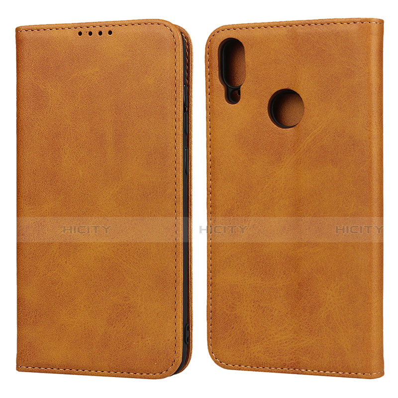 Handytasche Stand Schutzhülle Leder Hülle L05 für Huawei Y7 (2019) Orange