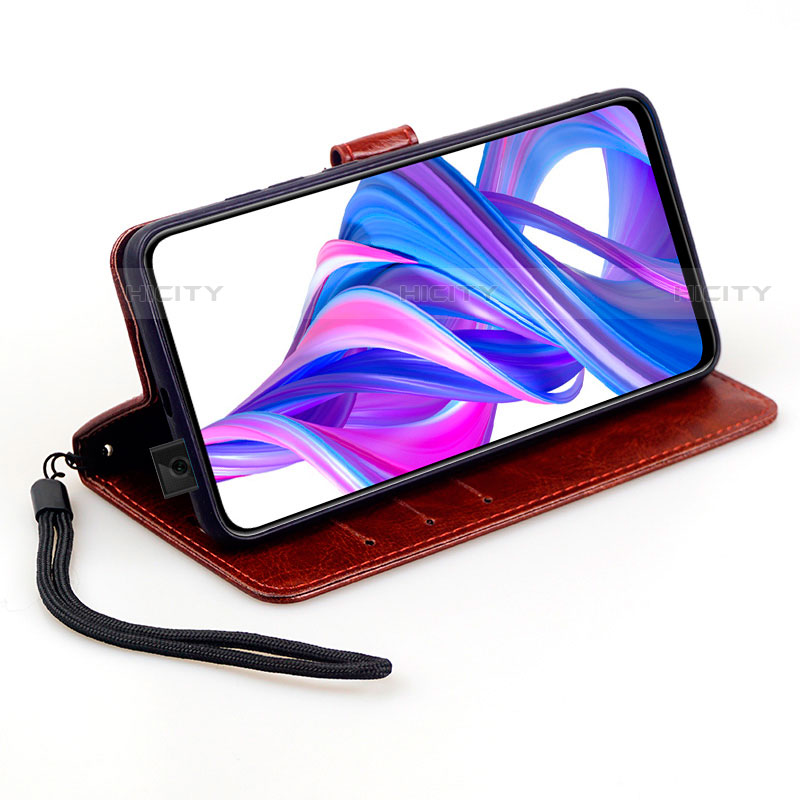 Handytasche Stand Schutzhülle Leder Hülle L05 für Huawei Y9s groß