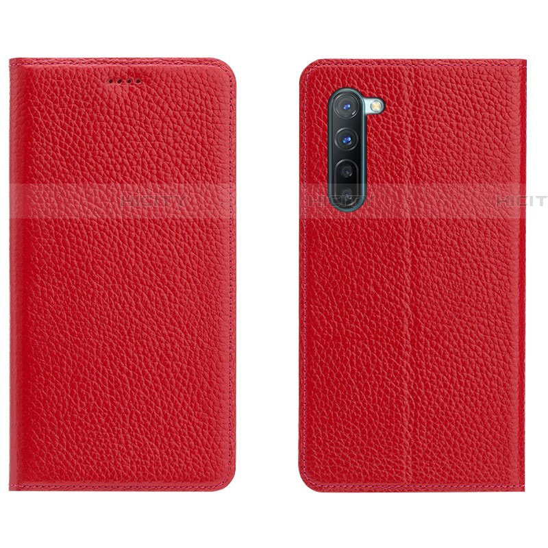 Handytasche Stand Schutzhülle Leder Hülle L05 für Oppo Find X2 Lite Rot