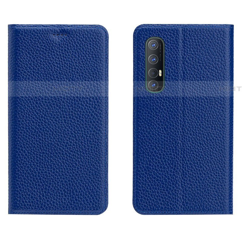 Handytasche Stand Schutzhülle Leder Hülle L05 für Oppo Find X2 Neo Blau