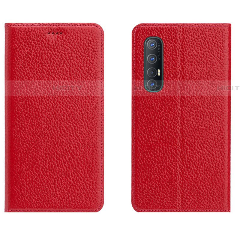 Handytasche Stand Schutzhülle Leder Hülle L05 für Oppo Find X2 Neo Rot Plus