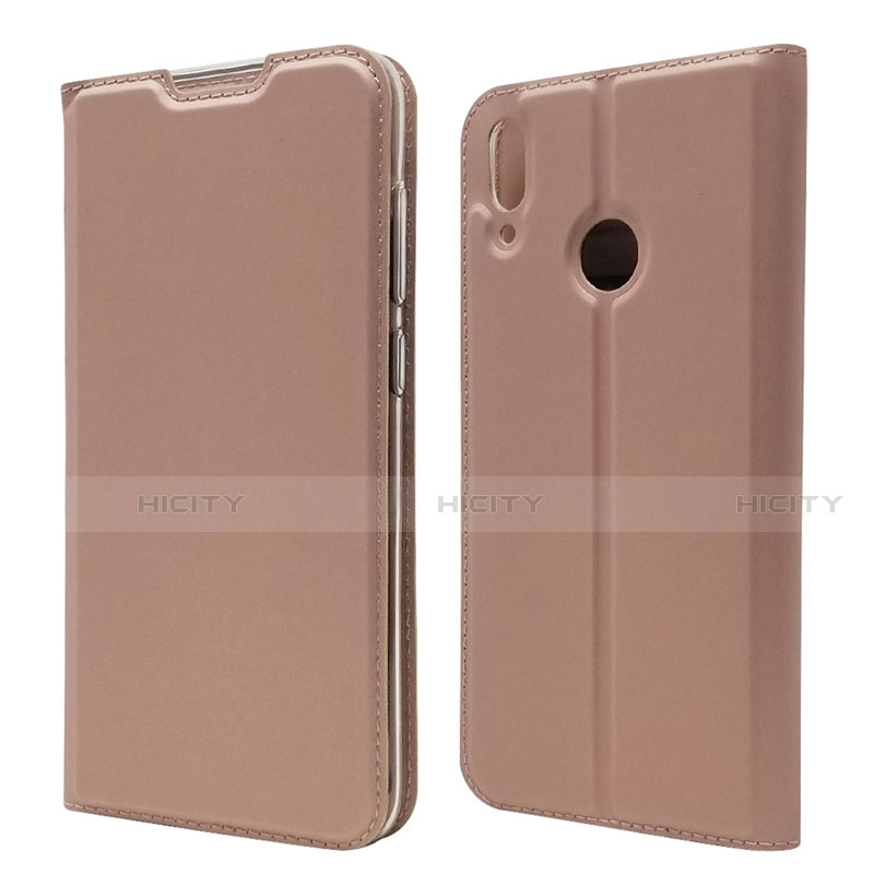 Handytasche Stand Schutzhülle Leder Hülle L06 für Huawei Enjoy 9 Rosegold Plus