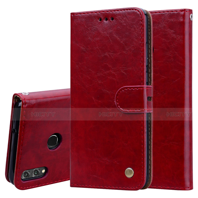 Handytasche Stand Schutzhülle Leder Hülle L06 für Huawei Honor V10 Lite Rot