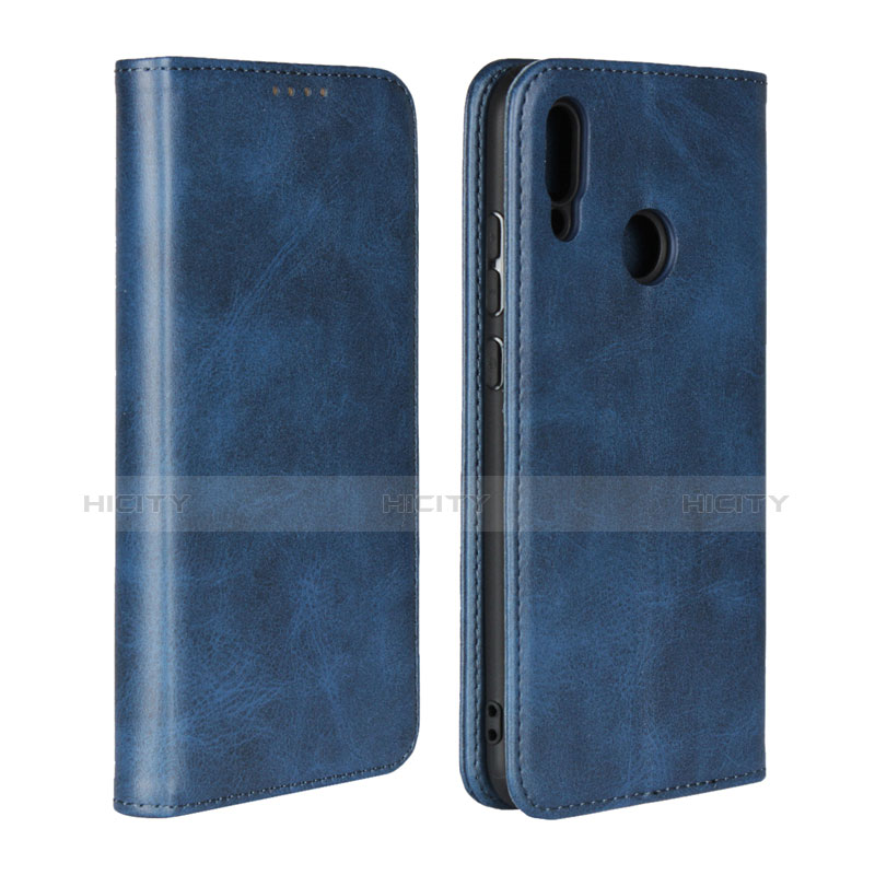 Handytasche Stand Schutzhülle Leder Hülle L06 für Huawei P Smart (2019) Blau