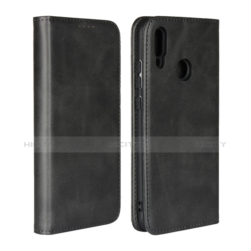 Handytasche Stand Schutzhülle Leder Hülle L06 für Huawei P Smart (2019) Schwarz