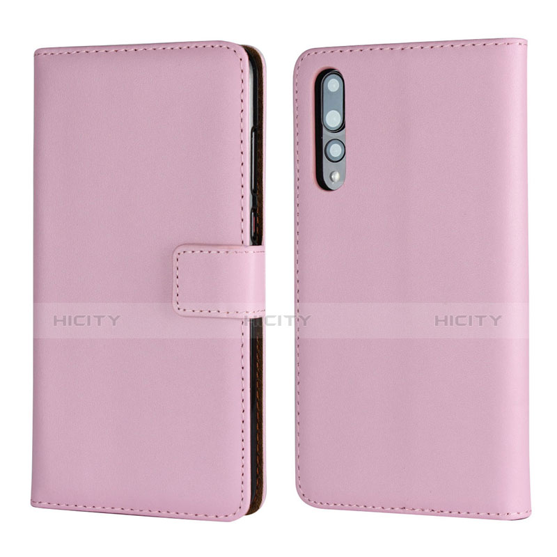 Handytasche Stand Schutzhülle Leder Hülle L06 für Huawei P20 Pro Rosa Plus