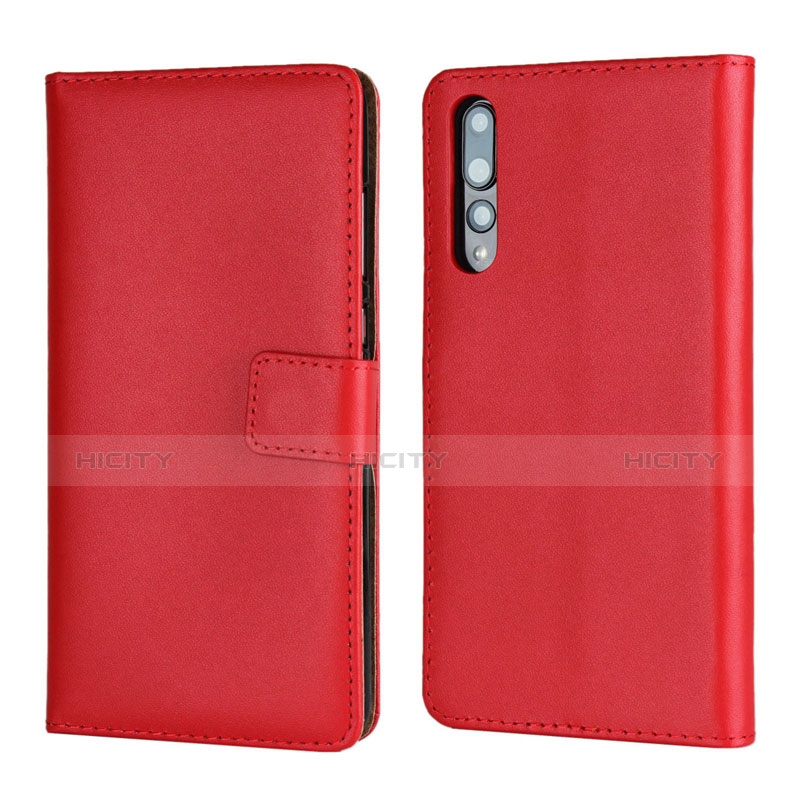 Handytasche Stand Schutzhülle Leder Hülle L06 für Huawei P20 Pro Rot