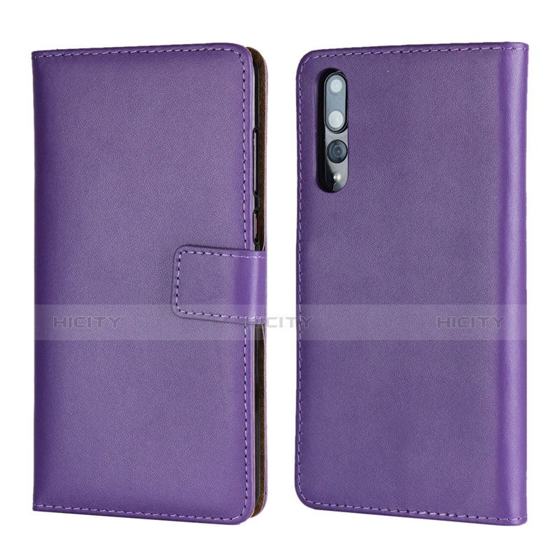 Handytasche Stand Schutzhülle Leder Hülle L06 für Huawei P20 Pro Violett