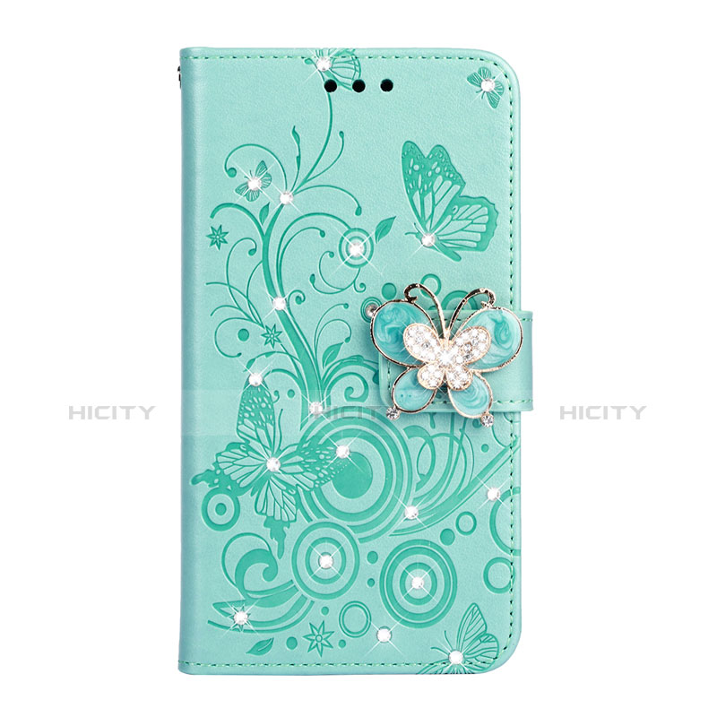 Handytasche Stand Schutzhülle Leder Hülle L06 für Huawei P30 Cyan