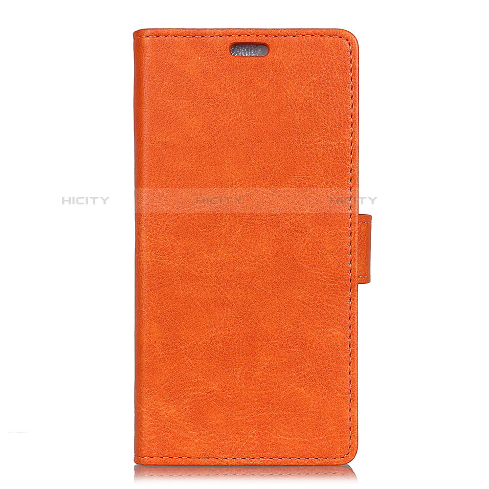 Handytasche Stand Schutzhülle Leder Hülle L07 für Alcatel 1X (2019) Orange