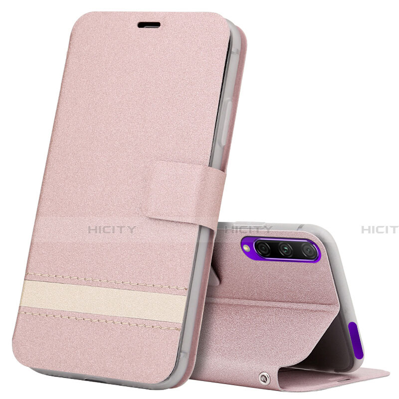 Handytasche Stand Schutzhülle Leder Hülle L07 für Huawei Honor 9X Pro Rosegold