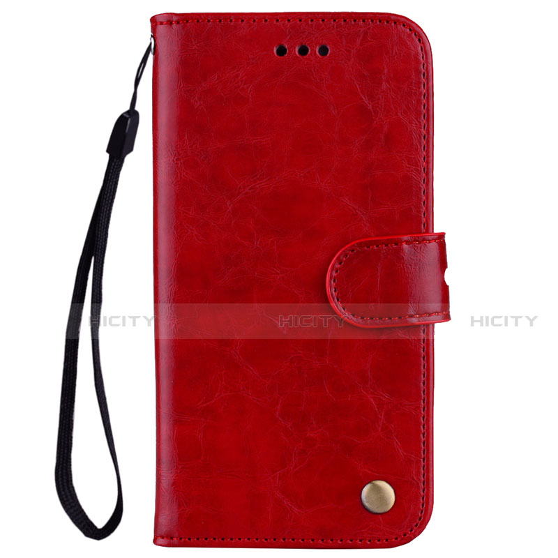 Handytasche Stand Schutzhülle Leder Hülle L07 für Huawei Nova 3e Rot