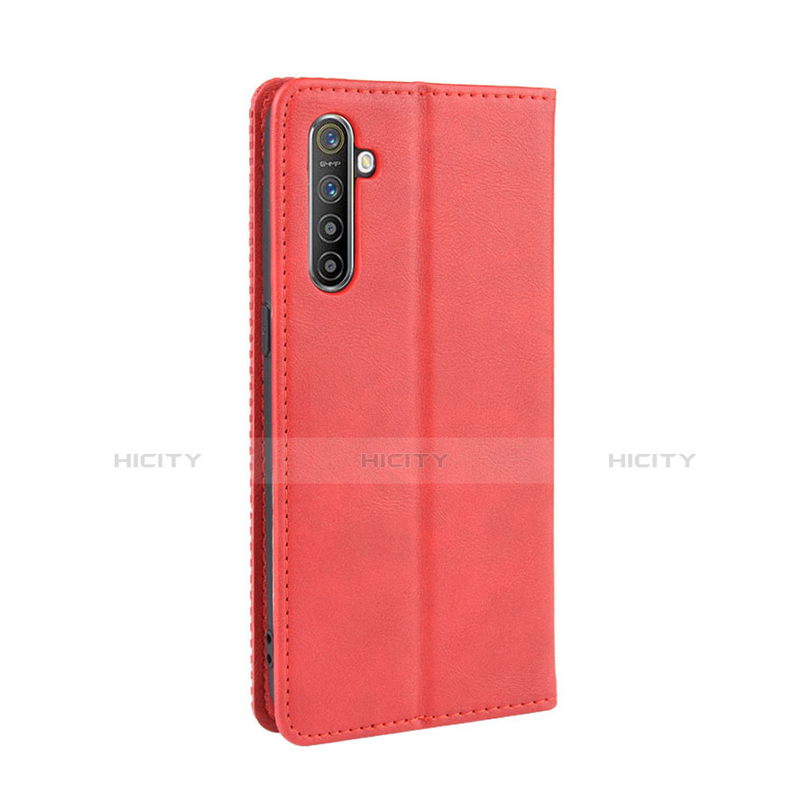 Handytasche Stand Schutzhülle Leder Hülle L07 für Oppo K5 Rot