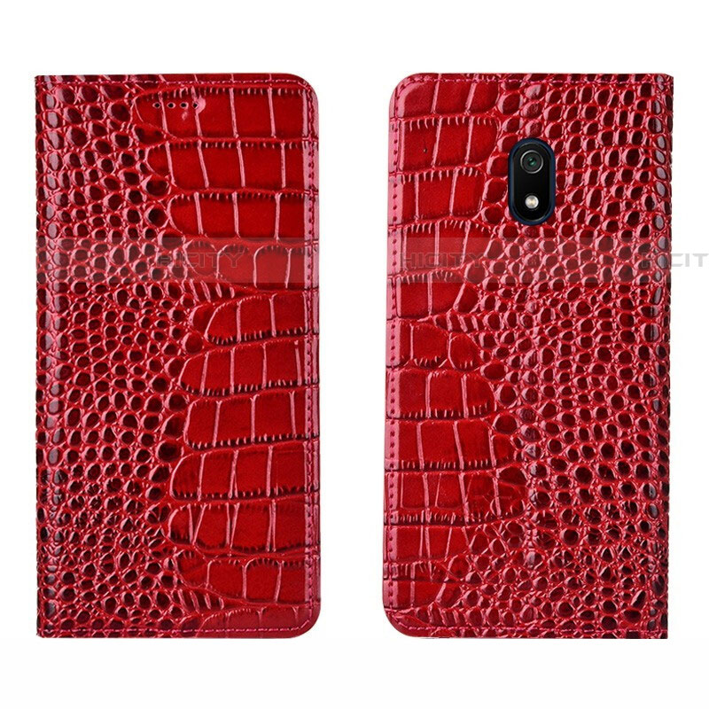 Handytasche Stand Schutzhülle Leder Hülle L07 für Xiaomi Redmi 8A Rot