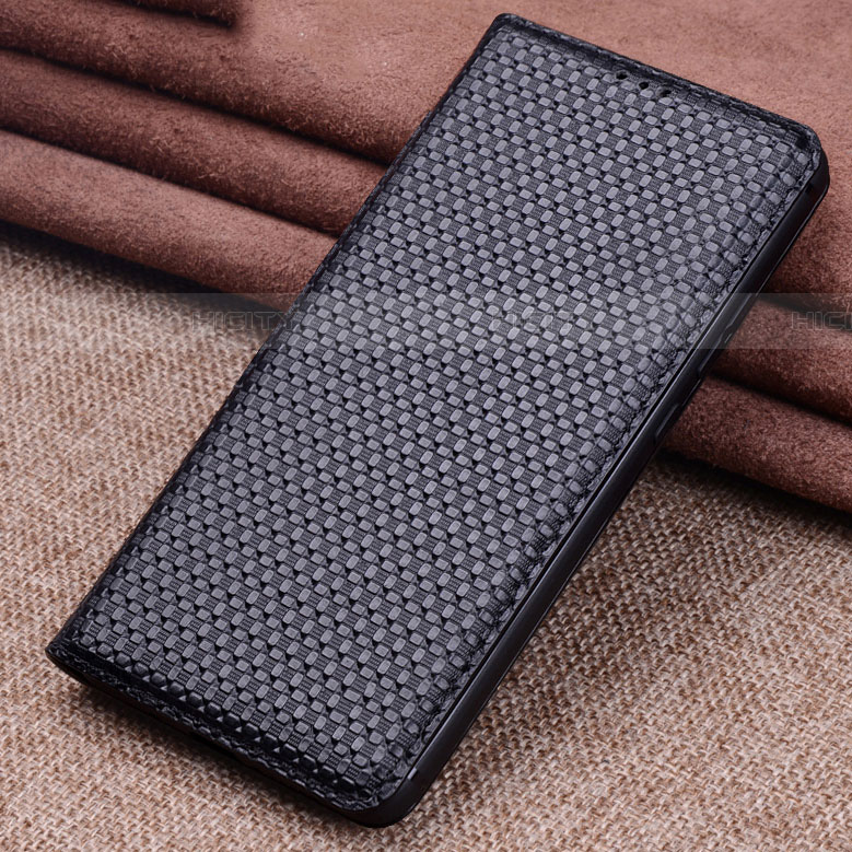 Handytasche Stand Schutzhülle Leder Hülle L08 für Xiaomi Mi 10 Schwarz