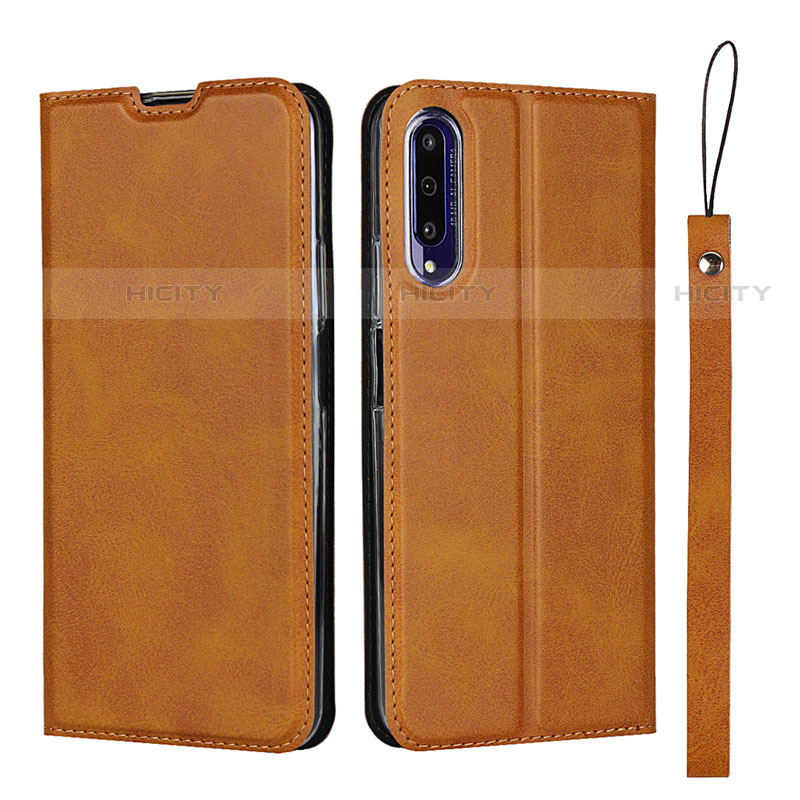 Handytasche Stand Schutzhülle Leder Hülle L09 für Huawei P Smart Pro (2019) Orange Plus