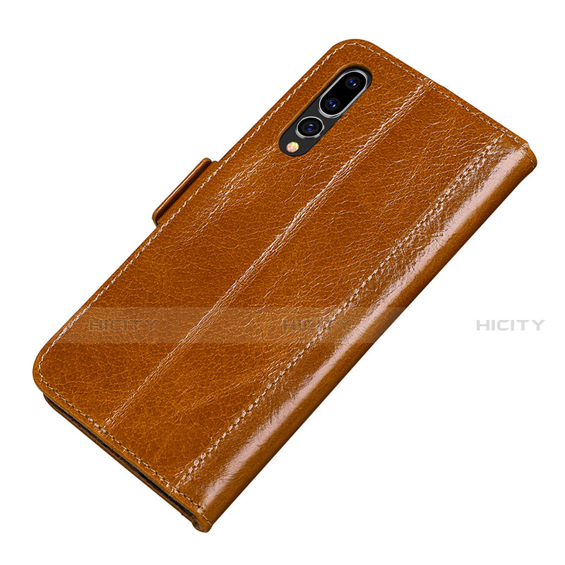 Handytasche Stand Schutzhülle Leder Hülle P01 für Huawei P20 Pro Orange