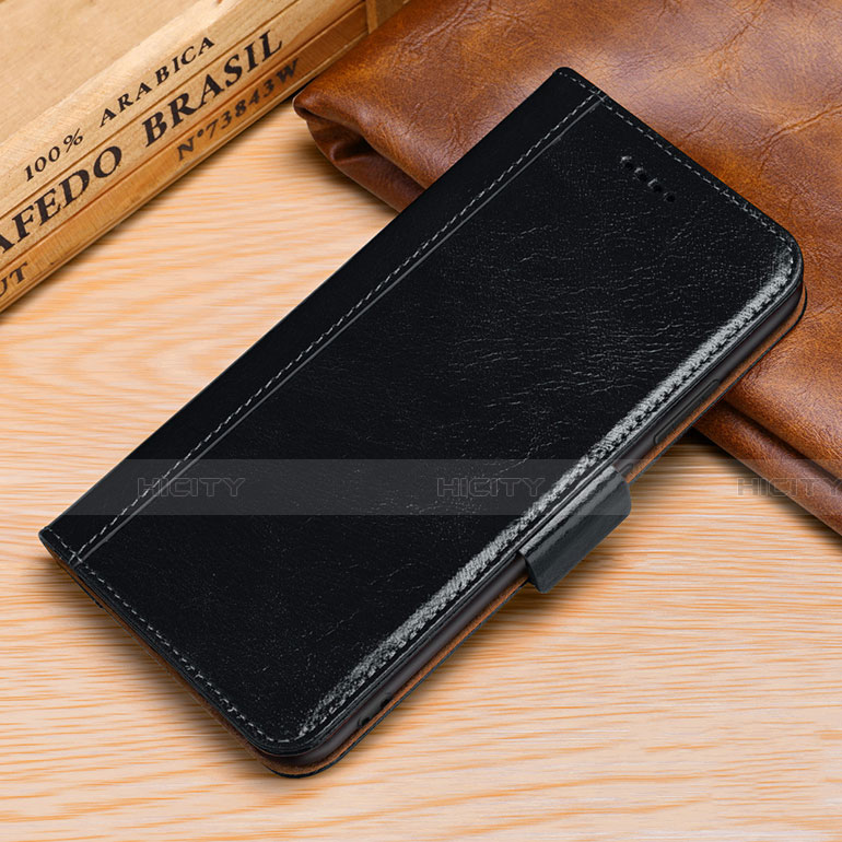 Handytasche Stand Schutzhülle Leder Hülle P01 für Huawei P30 Lite New Edition Schwarz