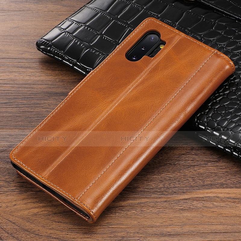 Handytasche Stand Schutzhülle Leder Hülle P01 für Samsung Galaxy Note 10 Plus 5G Orange