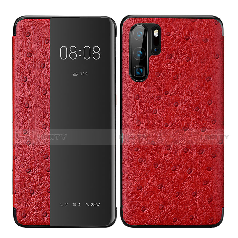 Handytasche Stand Schutzhülle Leder Hülle P02 für Huawei P30 Pro Rot Plus