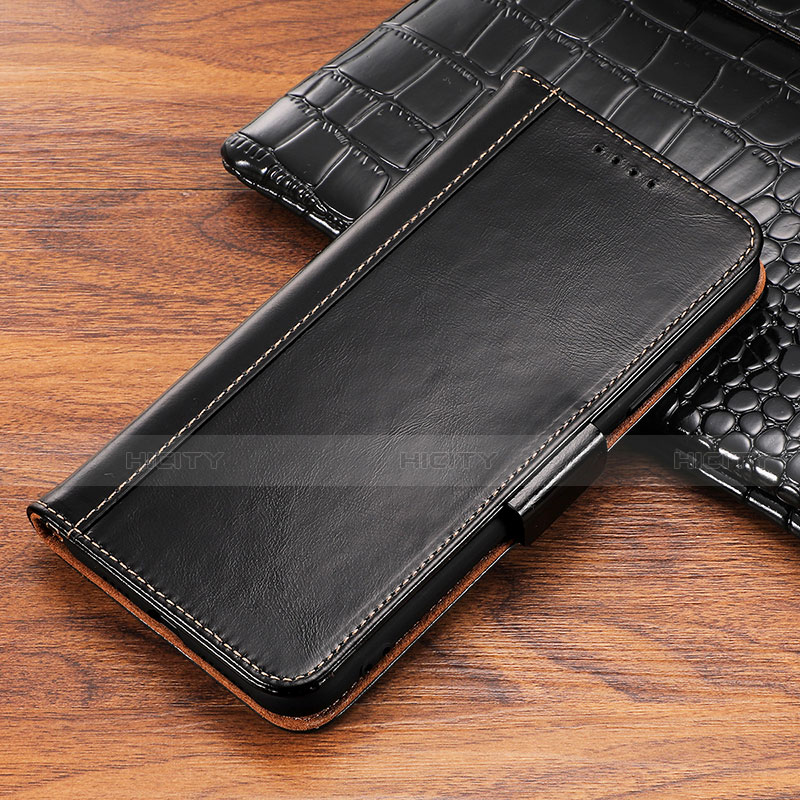 Handytasche Stand Schutzhülle Leder Hülle P04 für Apple iPhone X Schwarz