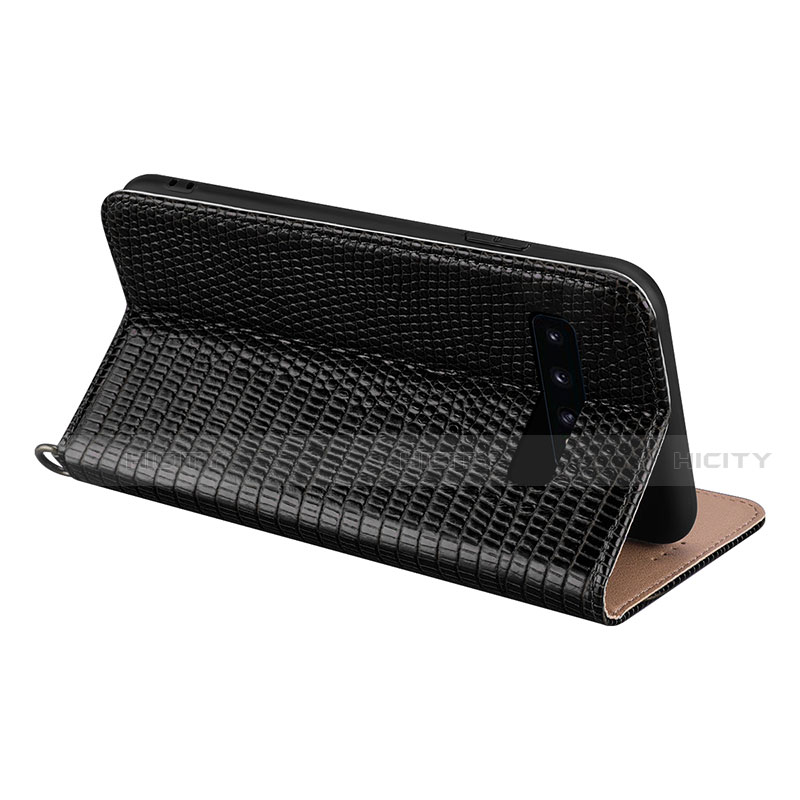 Handytasche Stand Schutzhülle Leder Hülle P04 für Samsung Galaxy S10 Plus