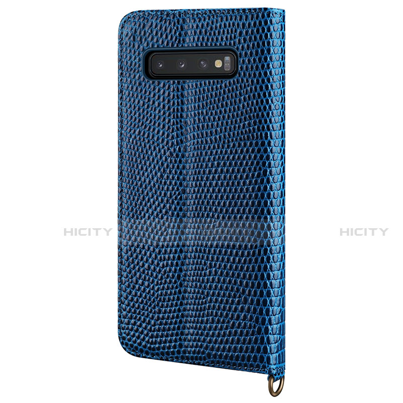 Handytasche Stand Schutzhülle Leder Hülle P04 für Samsung Galaxy S10 Plus