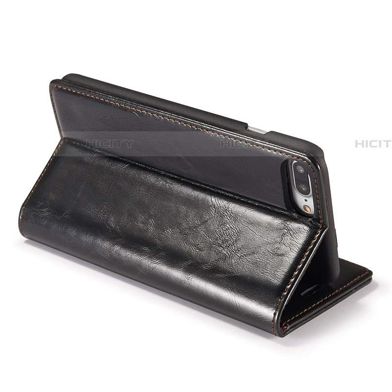 Handytasche Stand Schutzhülle Leder Hülle T01 für Apple iPhone 8 Plus