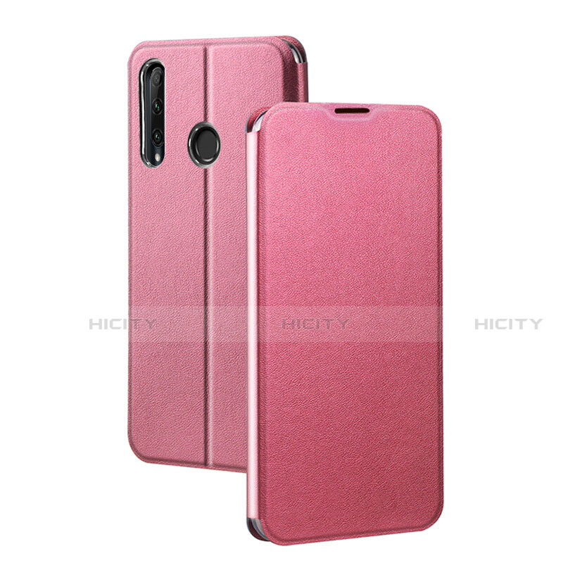 Handytasche Stand Schutzhülle Leder Hülle T01 für Huawei Honor 20 Lite Rosa