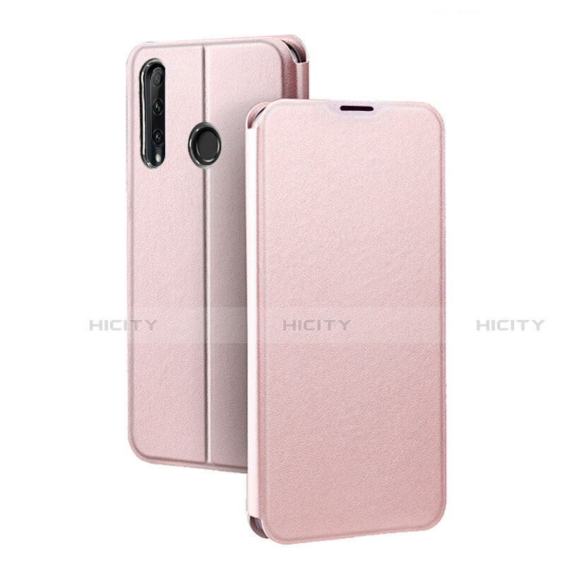 Handytasche Stand Schutzhülle Leder Hülle T01 für Huawei Honor 20 Lite Rosegold