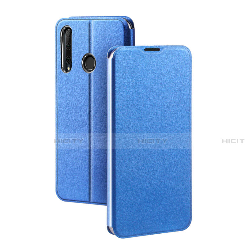 Handytasche Stand Schutzhülle Leder Hülle T01 für Huawei Honor 20E Blau