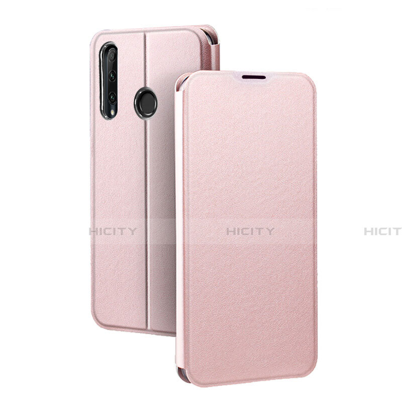 Handytasche Stand Schutzhülle Leder Hülle T01 für Huawei Honor 20E Rosegold