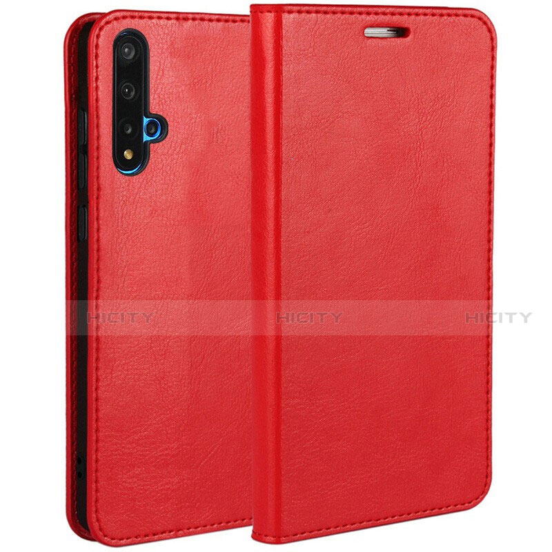 Handytasche Stand Schutzhülle Leder Hülle T01 für Huawei Honor 20S Rot