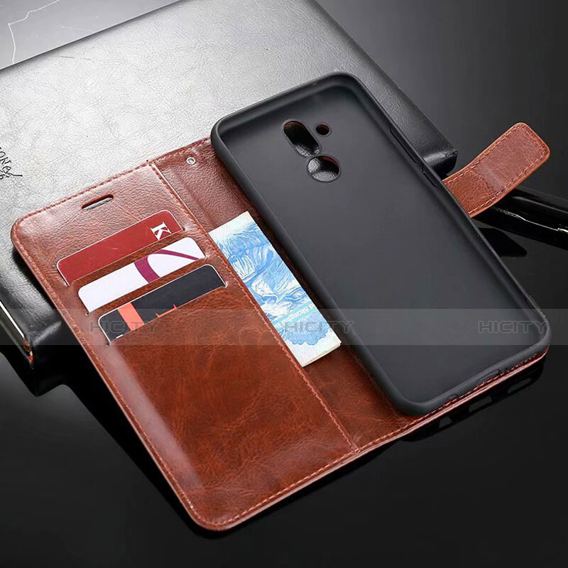 Handytasche Stand Schutzhülle Leder Hülle T01 für Huawei Mate 20 Lite